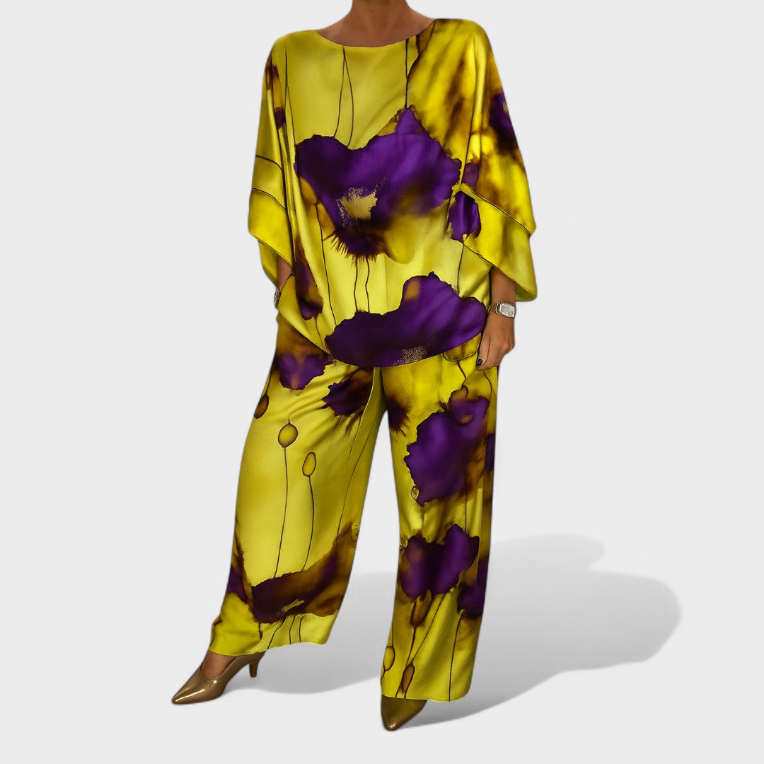 Elizabeta - Satenski dvodijelni set za žene