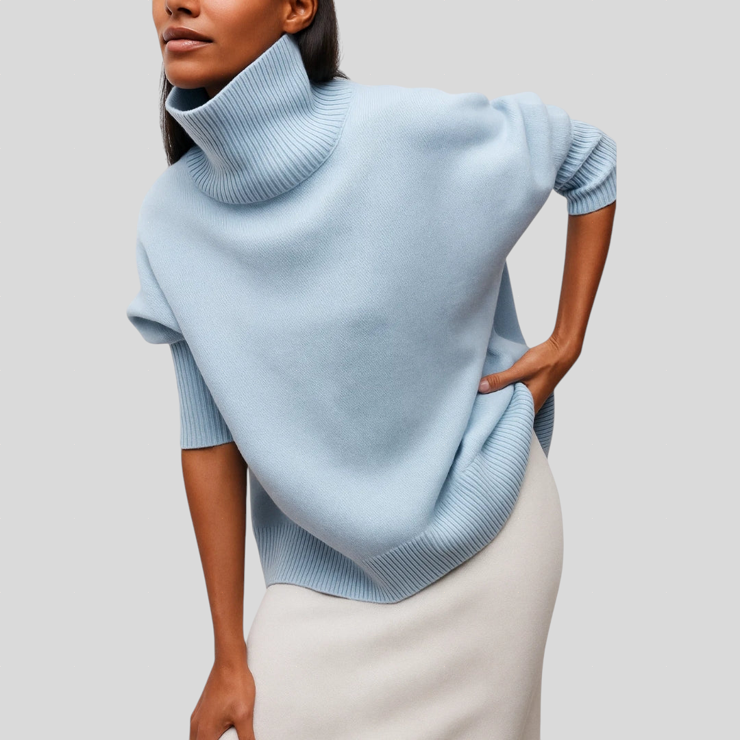 Stefanie - Pleteni Pulover s Dolčevitom