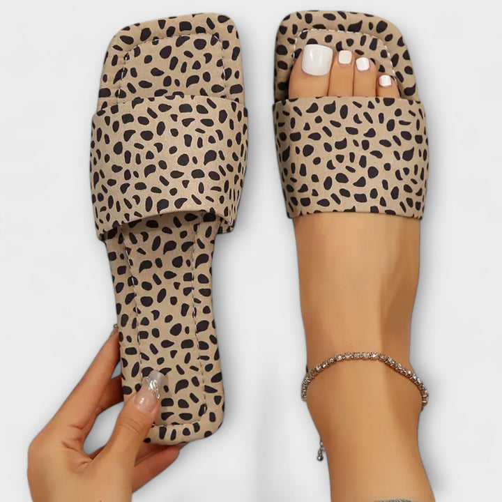 Jasmina - Ravni mokasini s leopard printom