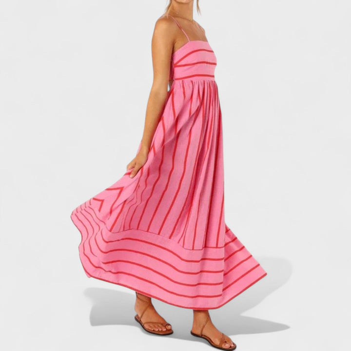 Isabel - Duga haljina s prugama