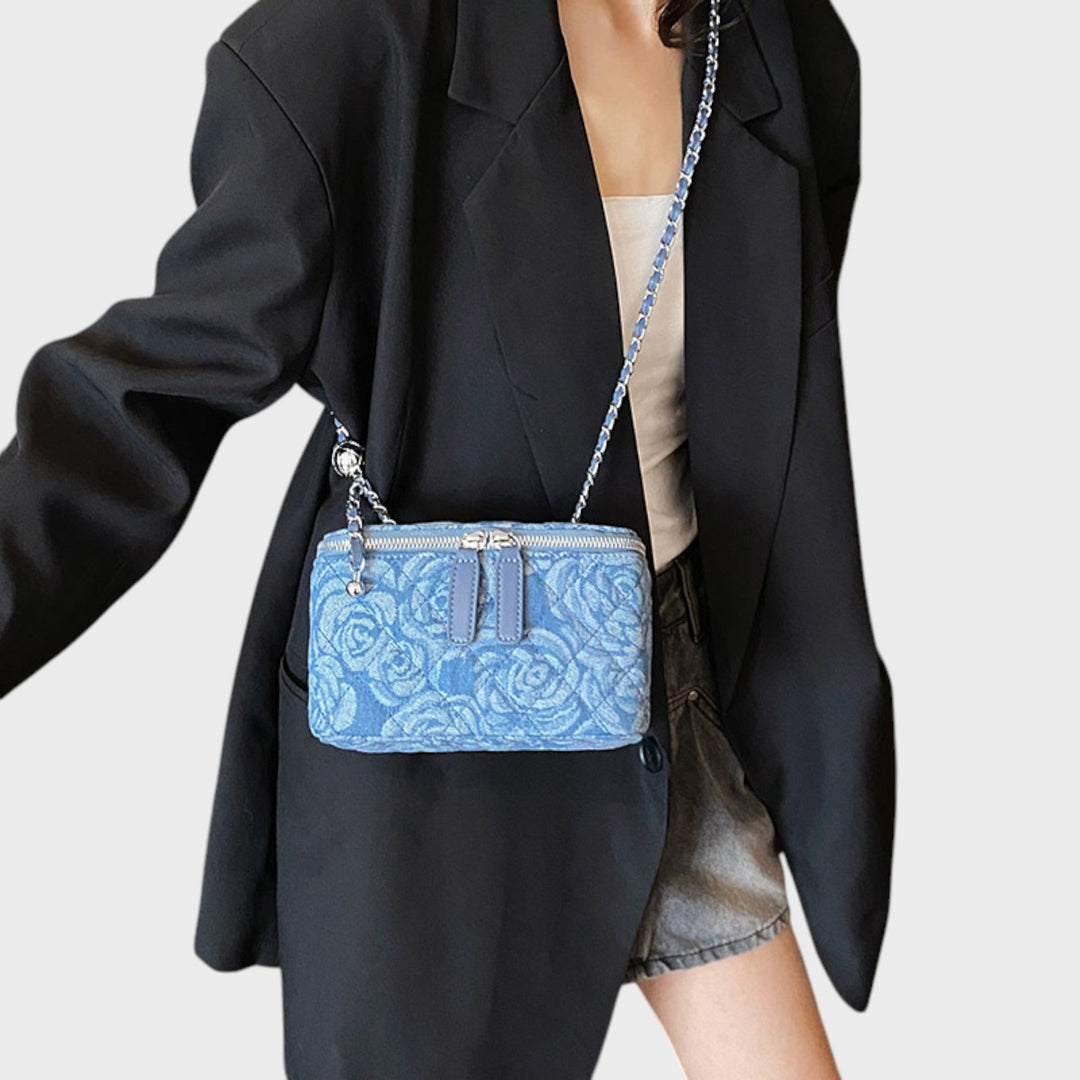 Ksenija - Denim cvjetna torba