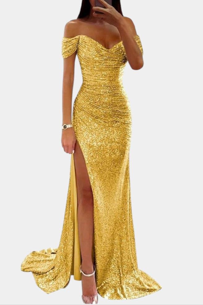 Renata Haljina Sirena bez naramenica s šljokicama