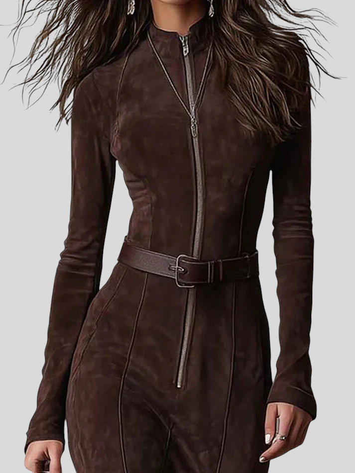 Cataina - Vintage Duga Haljina S Remenom