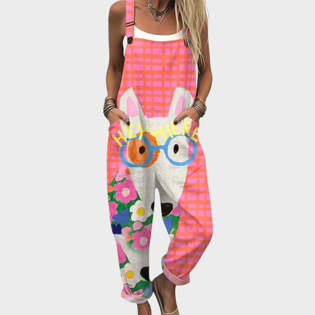 Marina - Ležeran cvjetni kombinezon za svaki dan