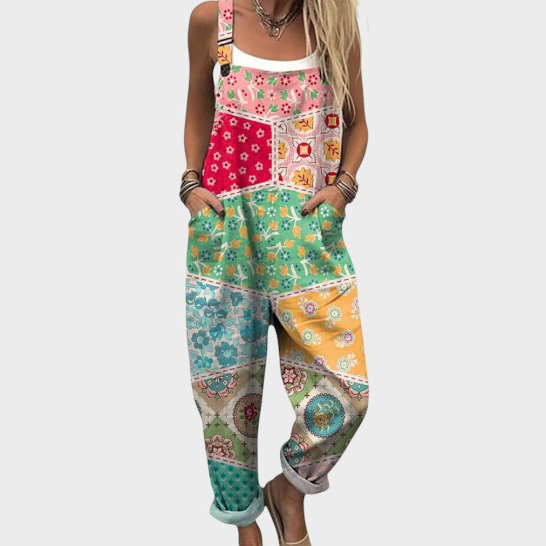 Andrea - Ležeran cvjetni kombinezon za svaki dan