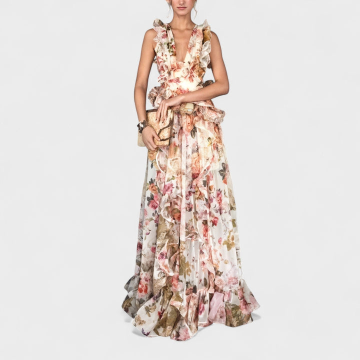 Isabela - Duga cvjetna haljina