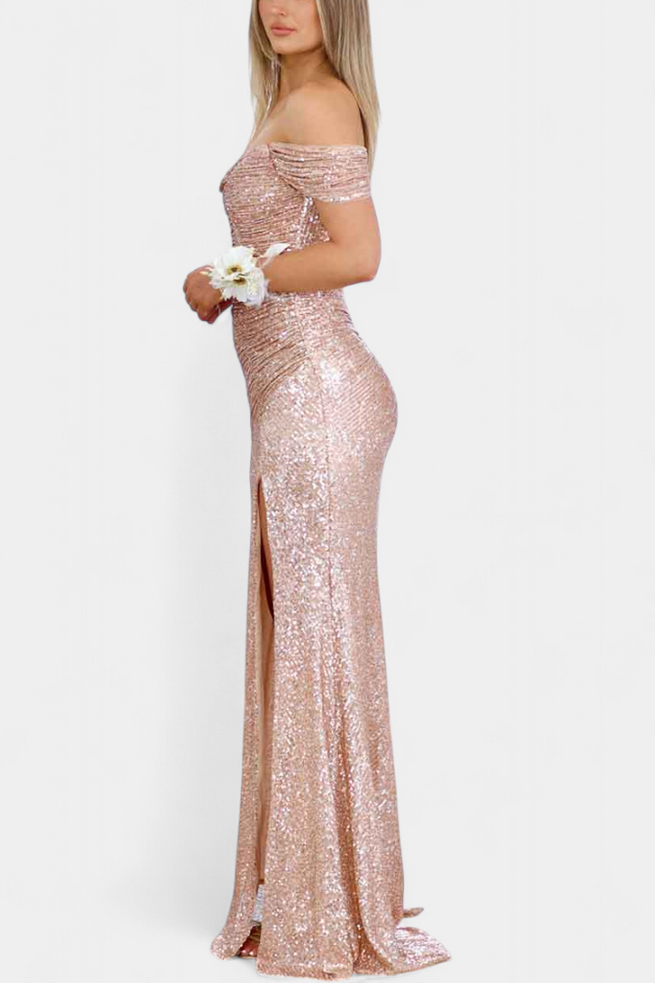 Renata Haljina Sirena bez naramenica s šljokicama