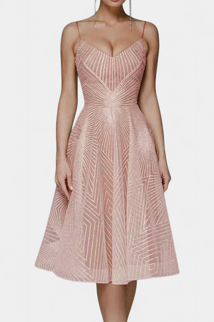 Dragana Duga Haljina s Vezenjem i A Krojem