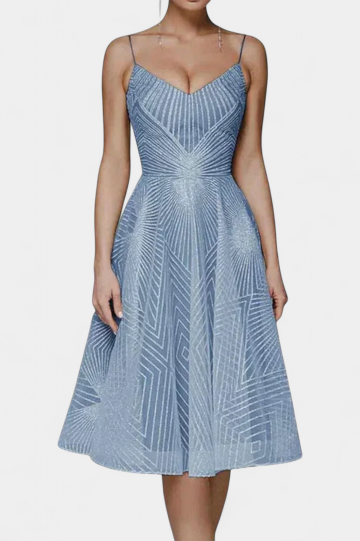 Dragana Duga Haljina s Vezenjem i A Krojem