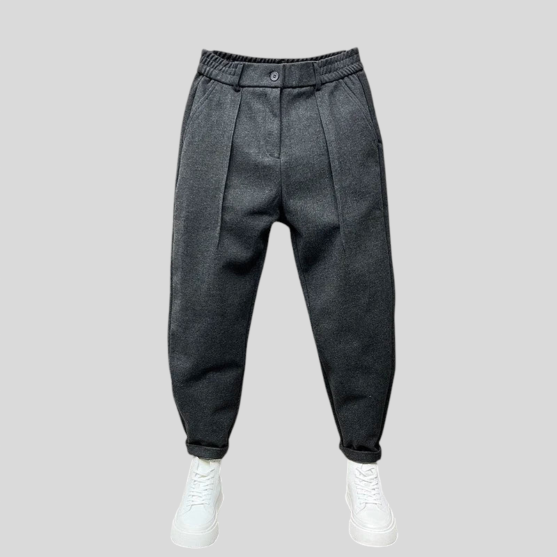 Marcello - Elegantne Hlače Melange