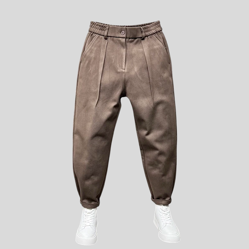 Marcello - Elegantne Hlače Melange