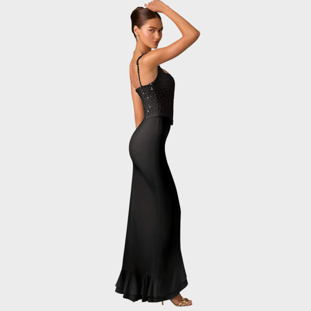 Krista - Elegantna korset haljina s volanima