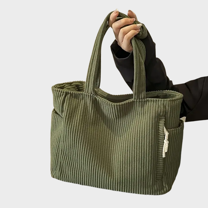 Tilda | Rebrasta torbica s detaljem od konopa