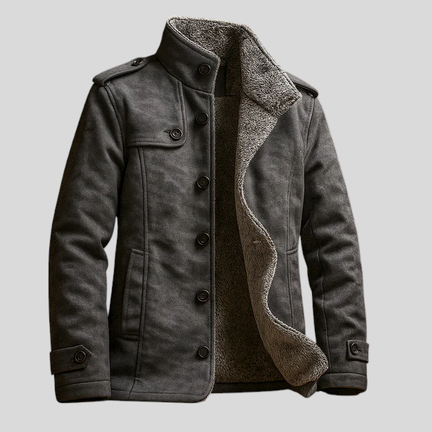 Borislav - Muški Kaput Od Umjetne Antilop Kože