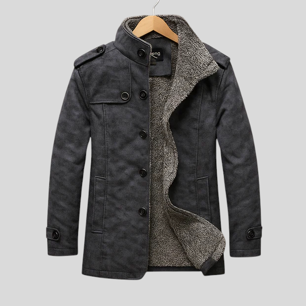 Borislav - Muški Kaput Od Umjetne Antilop Kože