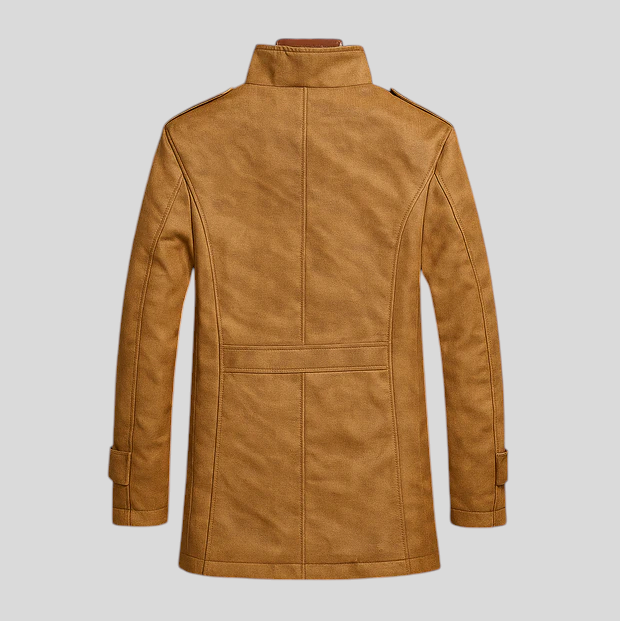 Borislav - Muški Kaput Od Umjetne Antilop Kože