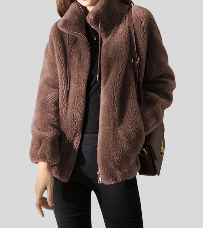 Marry - Mekana Flis Jakna s Visokom Ogradom