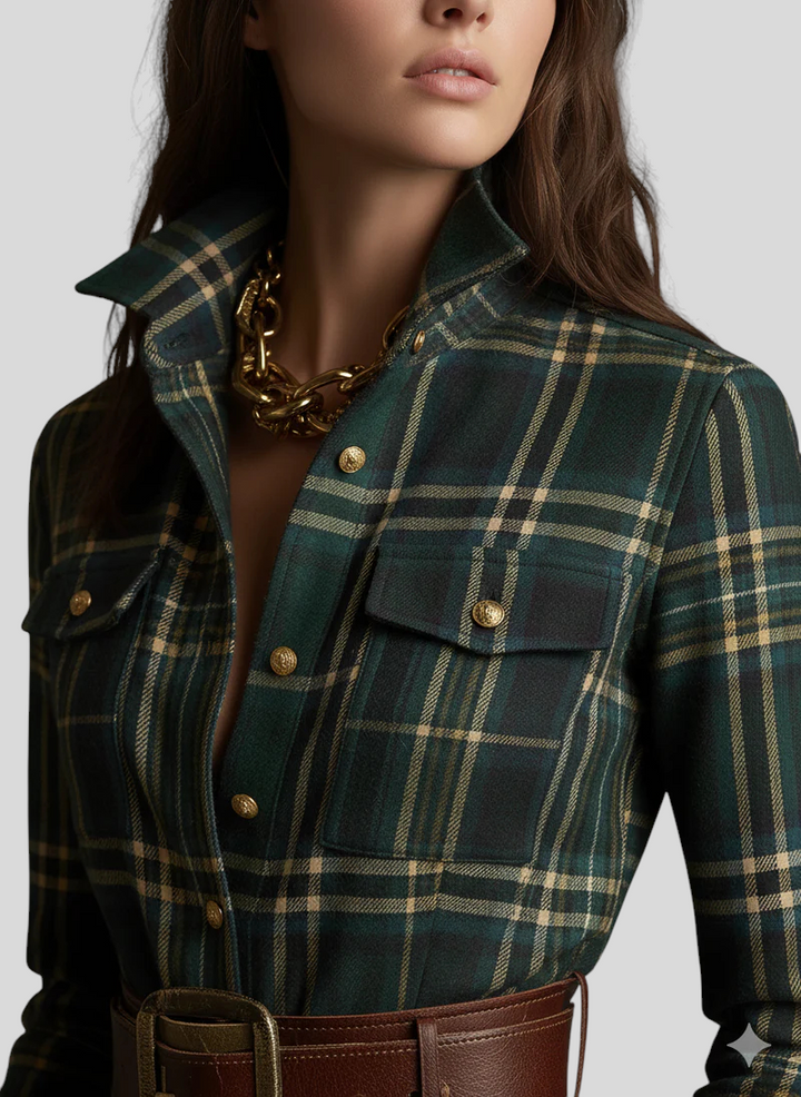 Giulietta – Karirana Maxi Košulja-Haljina