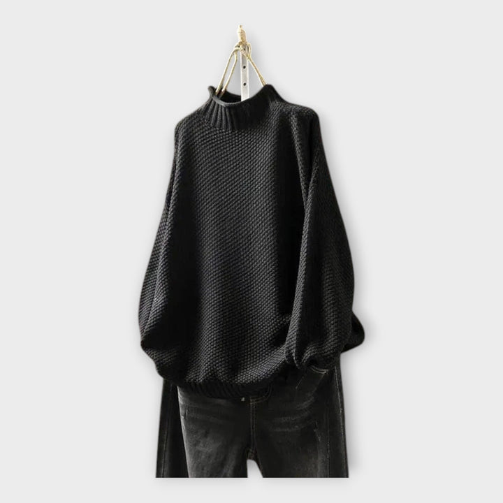 Pletena Majica s Visokim Ovratnikom