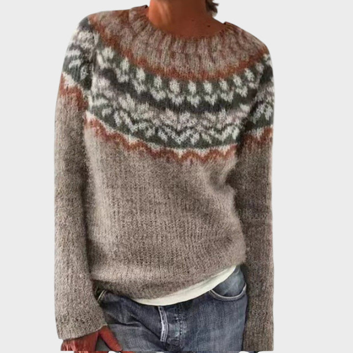 Nives - Udobni retro pulover