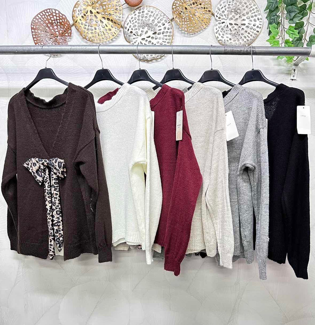 Maglia - Cozy Chic S Animal Uzorkom I Mašnom Na Leđima