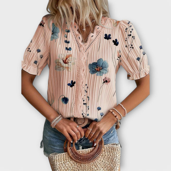 Hermina - Bluza s V izrezom