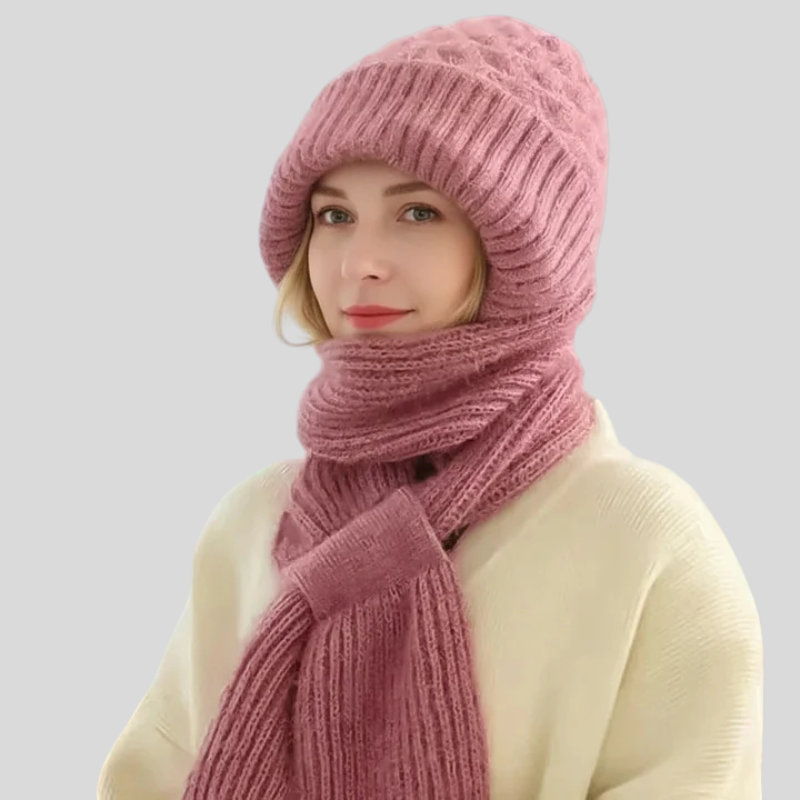 Bonnie - Kapa I Šal Otporni Na Vjetar, Podstavljeni Flisom S Ugrađenom Zaštitom Za Uši