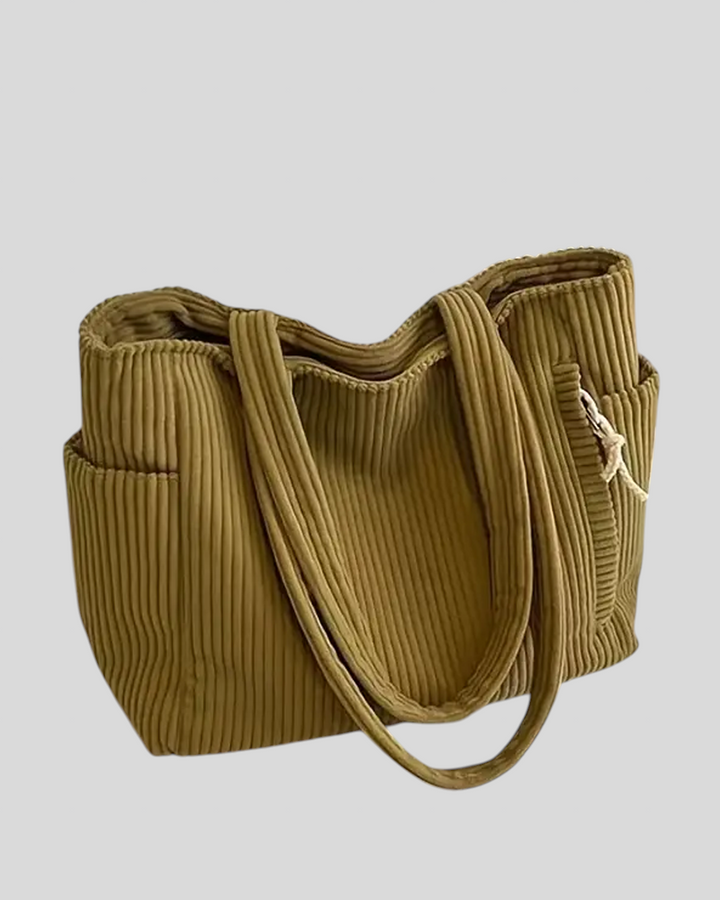 Tilda | Rebrasta torbica s detaljem od konopa