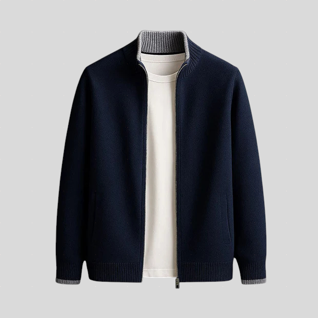 Zoran - Pletena Jakna s Patentnim Zatvaračem